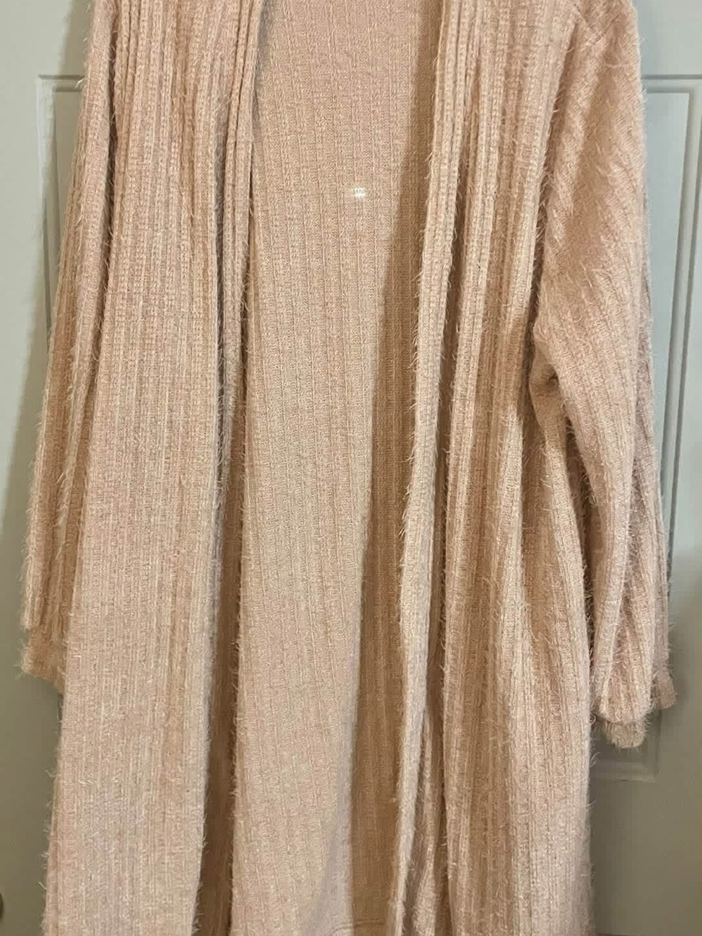 Cozy Open-Front Women’s Sweater Cardigan - Blush